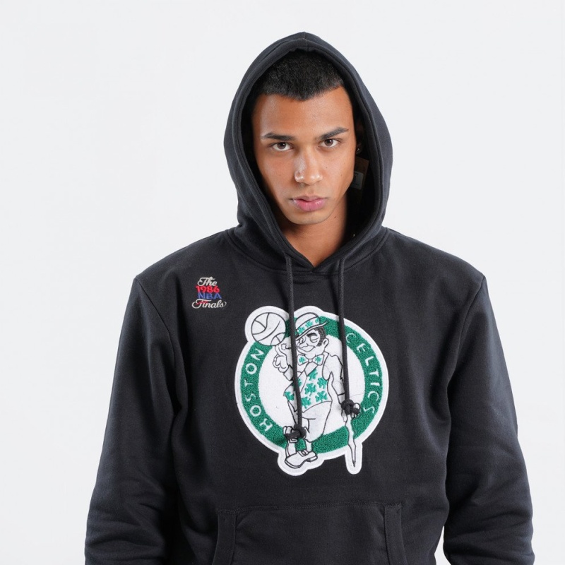 mitchell ness chenille logo hoody boston celtics