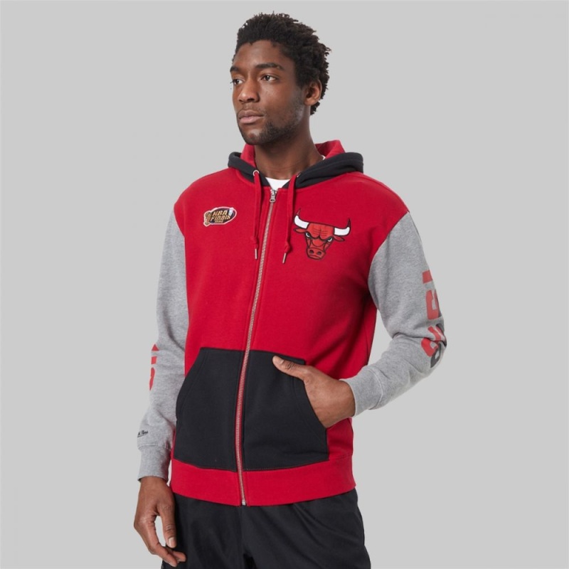 mitchell ness c bulls full zip fleece 3