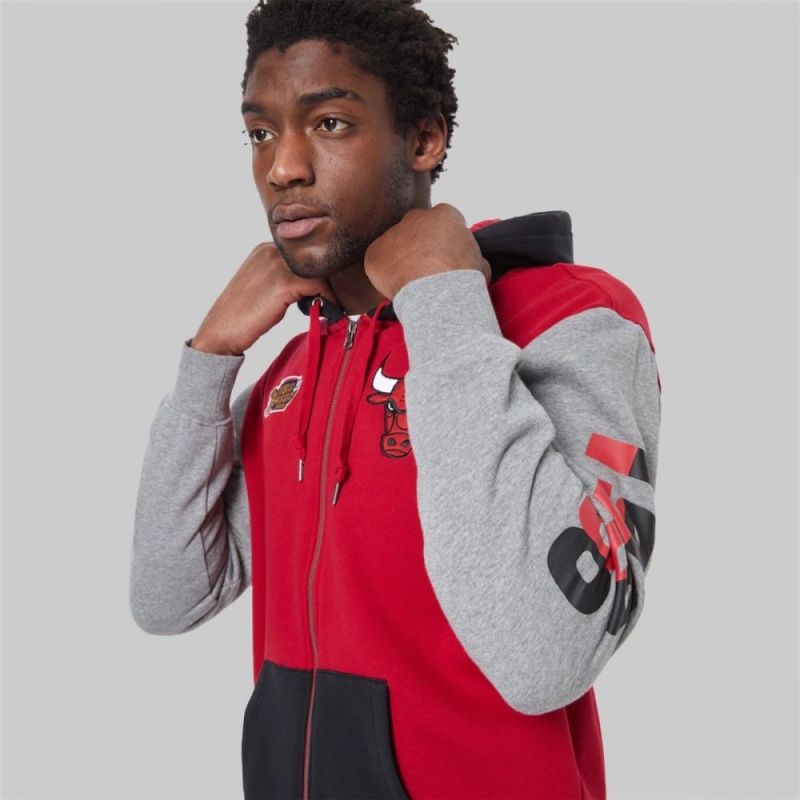 mitchell ness c bulls full zip fleece 4