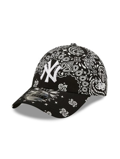 new york yankees paisley print black 9forty cap 60222542 left