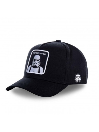 men s capslab stormtrooper black trucker cap