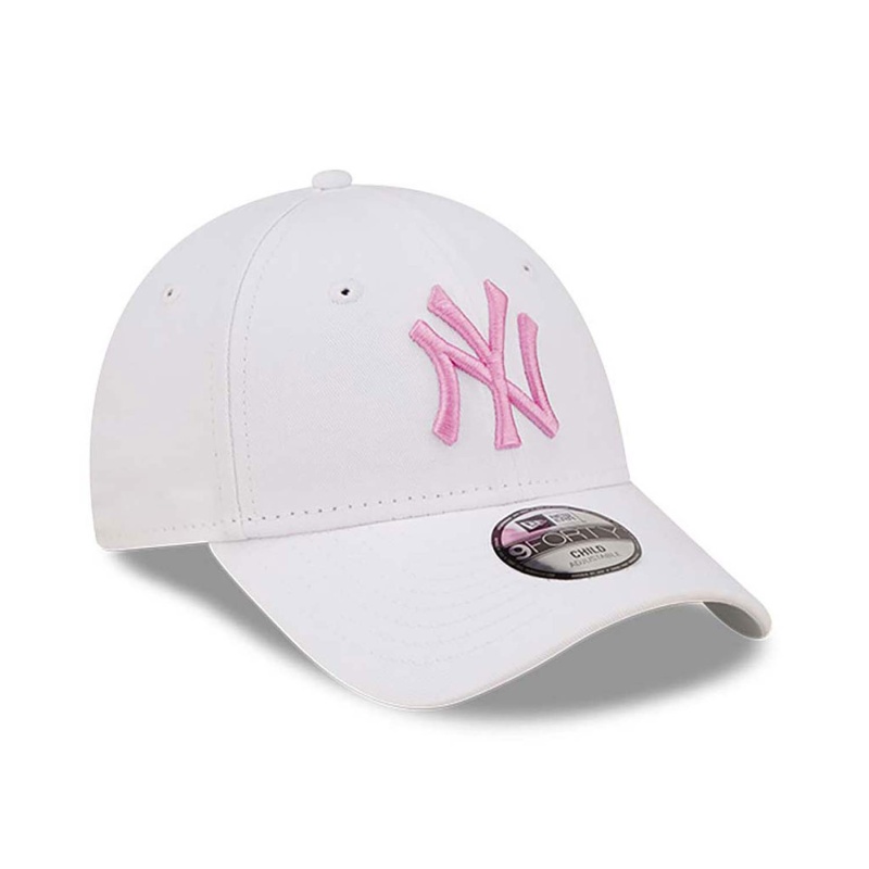 new york yankees child league essential white 9forty cap 60357940 back