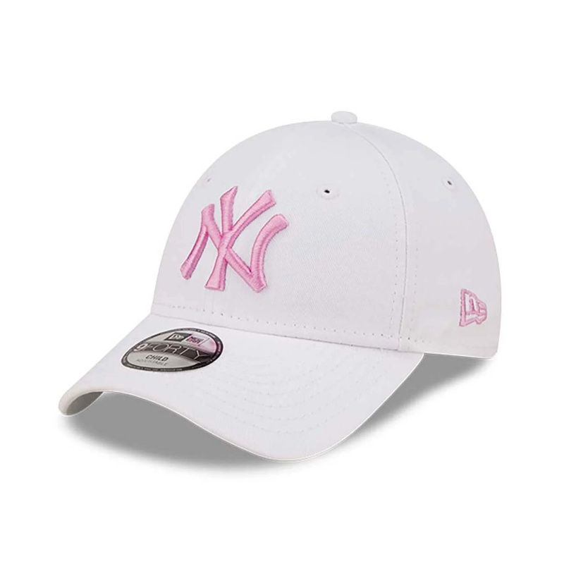 new york yankees child league essential white 9forty cap 60357940 left