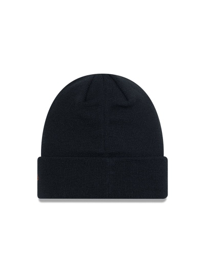 new york yankees league essential black cuff knit beanie hat 60364350 back