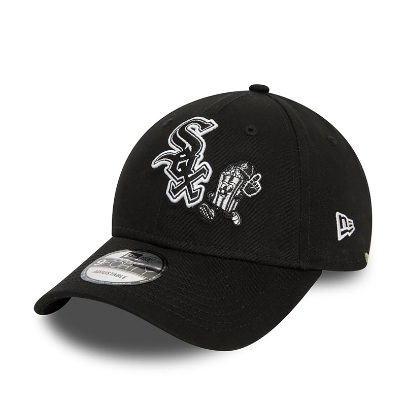 chicago white sox food character black 9forty cap 60435105 left