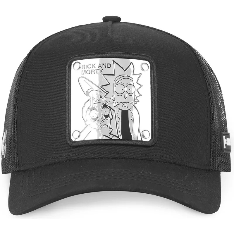 capslab loo3 rick and morty black trucker hat (1)