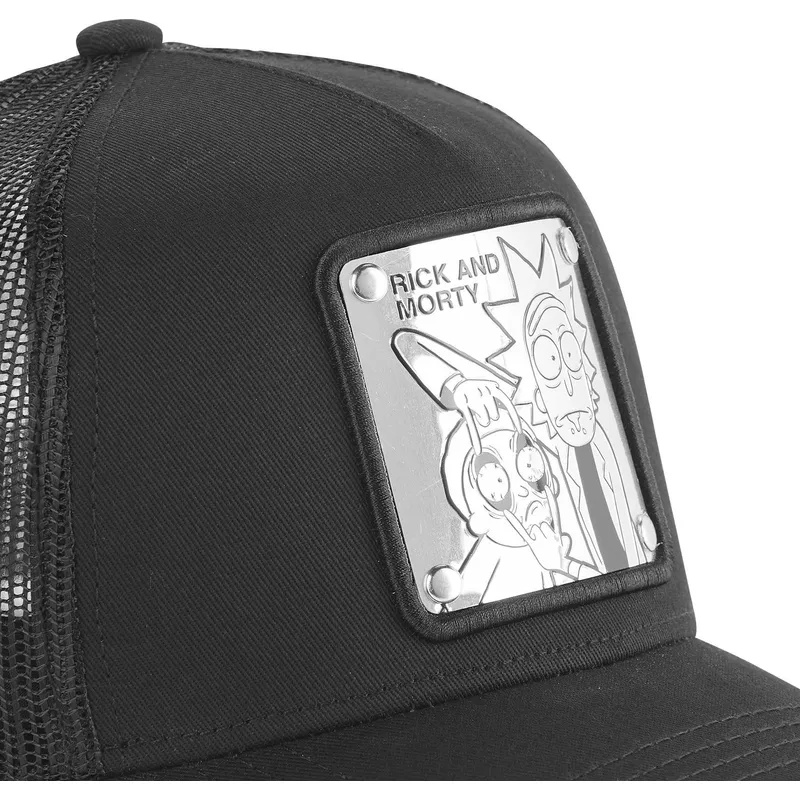 capslab loo3 rick and morty black trucker hat (2)