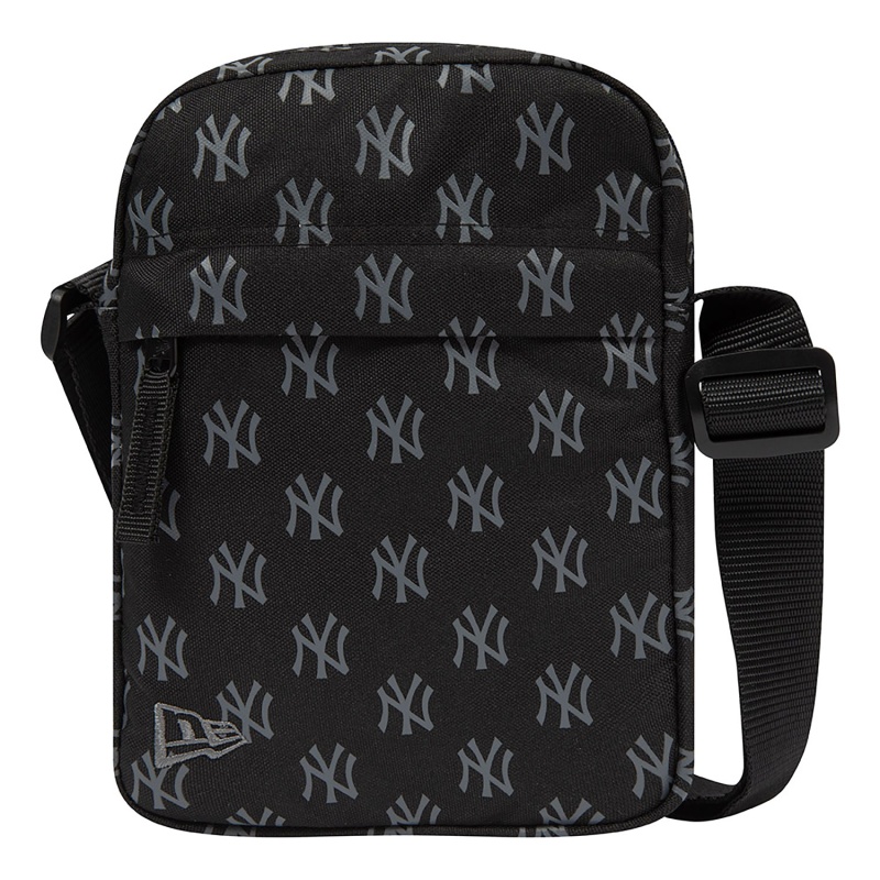 new york yankees monogram black side bag 60503771 left